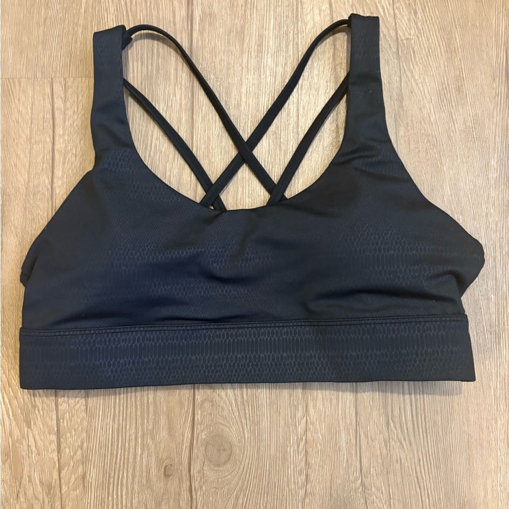 Black Strappy Zyia Sports Bra - Picture 3 of 3